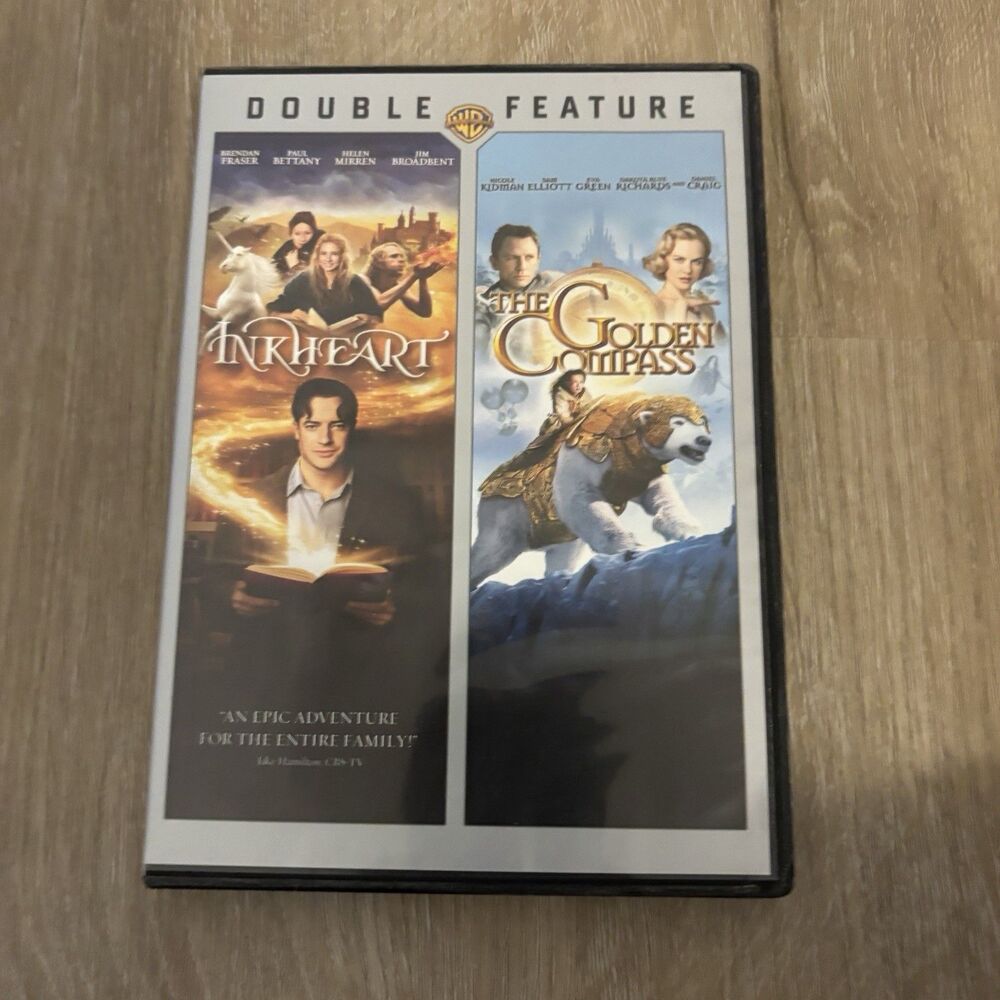 Inkheart/The Golden Compass Double Feature DVD Brendan Fraser Nicole Kidman